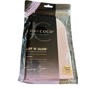 Jimmy Coco Buff N Glow 3-in-1 Body Mitt Double Sided Exfoliating‎ Applicator New